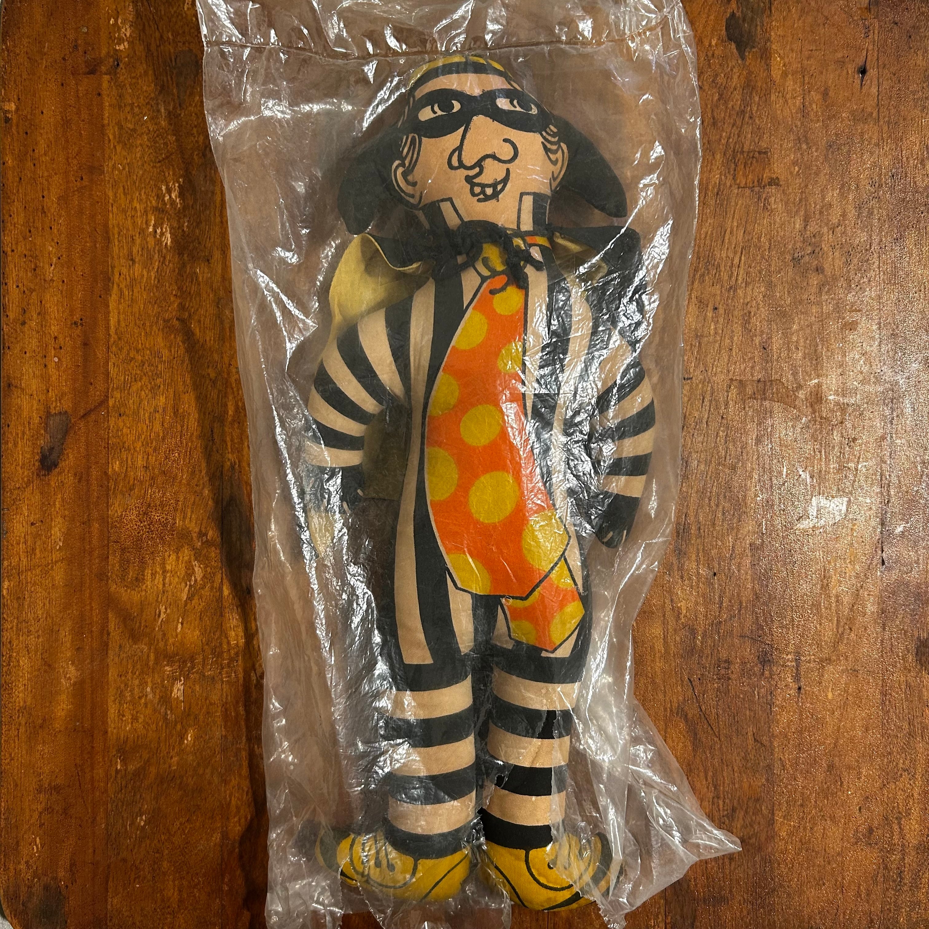 マクドナルド McDonald's ハンバーグラー 人形 ヴィンテージ pillow