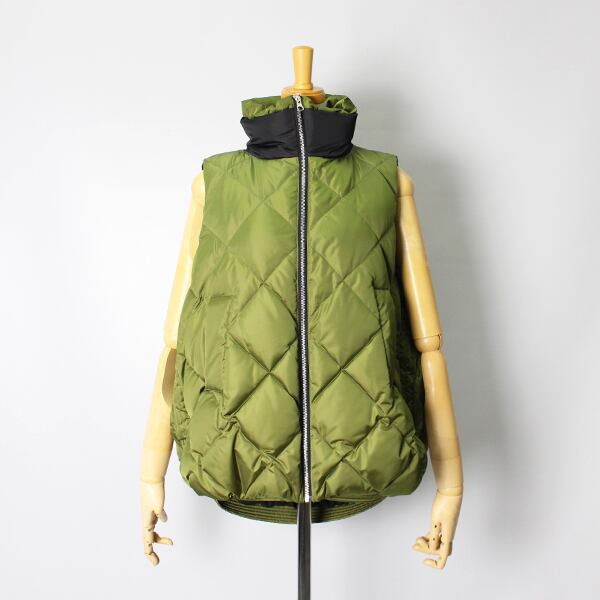 MARGAUX VINTAGE マルゴーヴィンテージ bycolor quilting down vest MG 