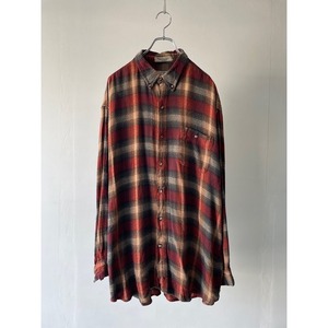 ・ -M.E. SPORT- rayon×cotton shadow check shirt