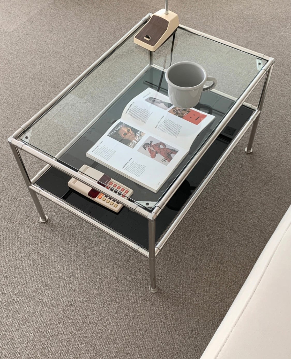 カラー選択可】stainless module 2tier sofa table (S) 5colors