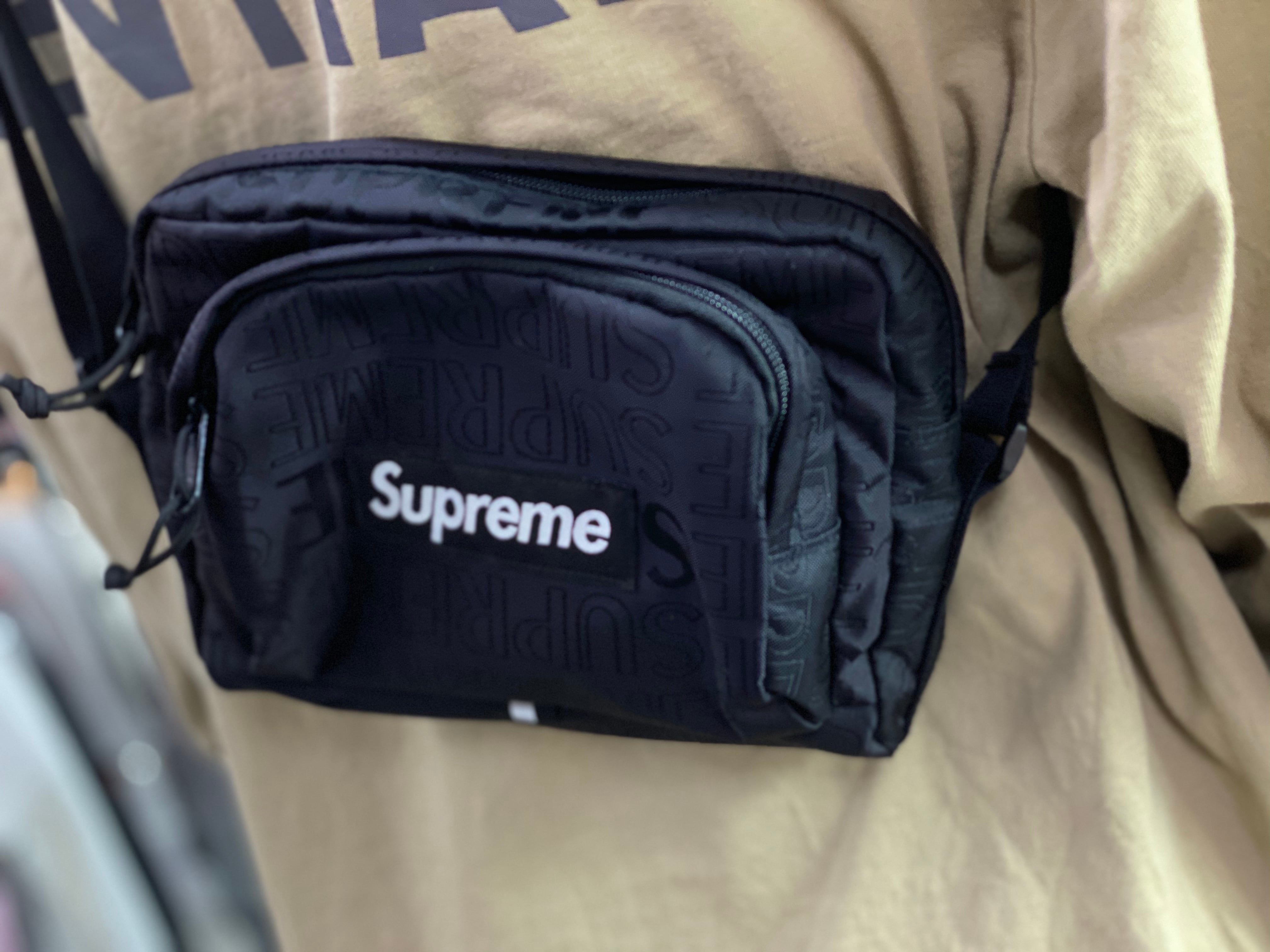 正規品 19ss Supreme Shoulder Bag BLACK 1