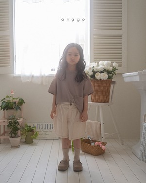 【anggo】チアバターパンツ クリーム 90〜110cm