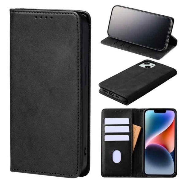 iPhone 13 用 ケース 手帳型 レザー ブラック スマホケース 【スタンド