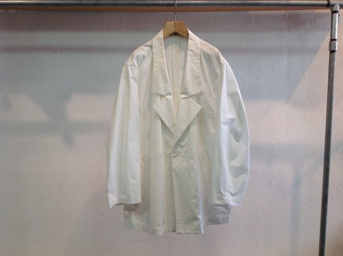  WHOWHAT"BUFF CLOTH JACKET WHITE"