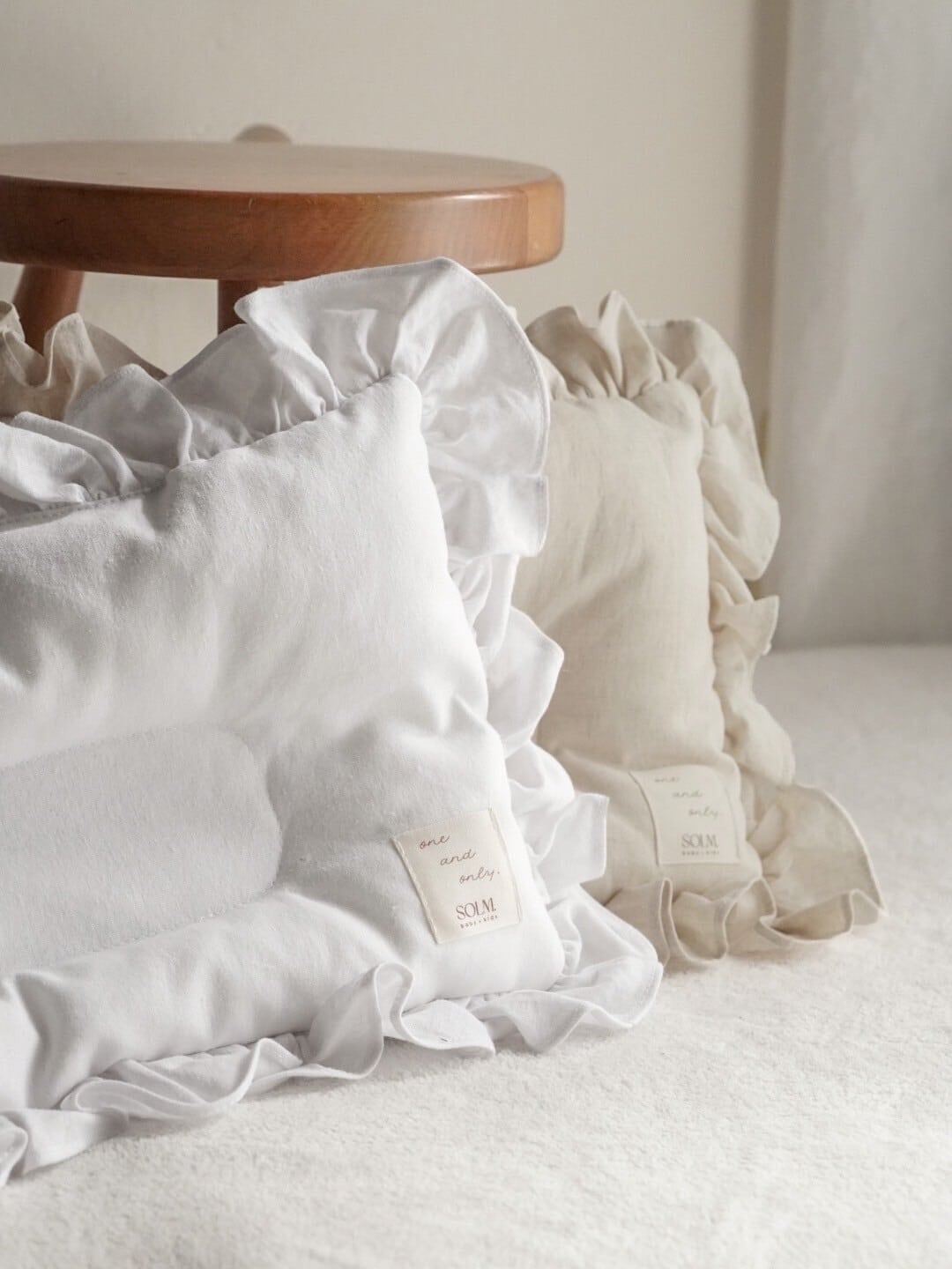 Sprinh gift set <frill pillow + floret blanket + floret purse set twin> ベビーピロー フリルピロー ベビー枕 ガーゼブランケット ガーゼケット 巾着ポーチ 出産祝い ギフトセット