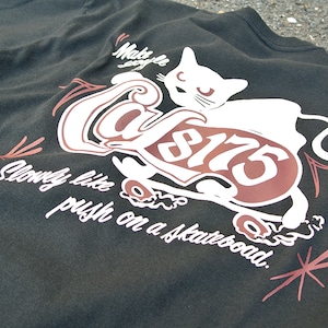 CAL8175 "Push the CAT" Pocket T-Shirt ／ブラック