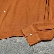 70's knitting shirt orange