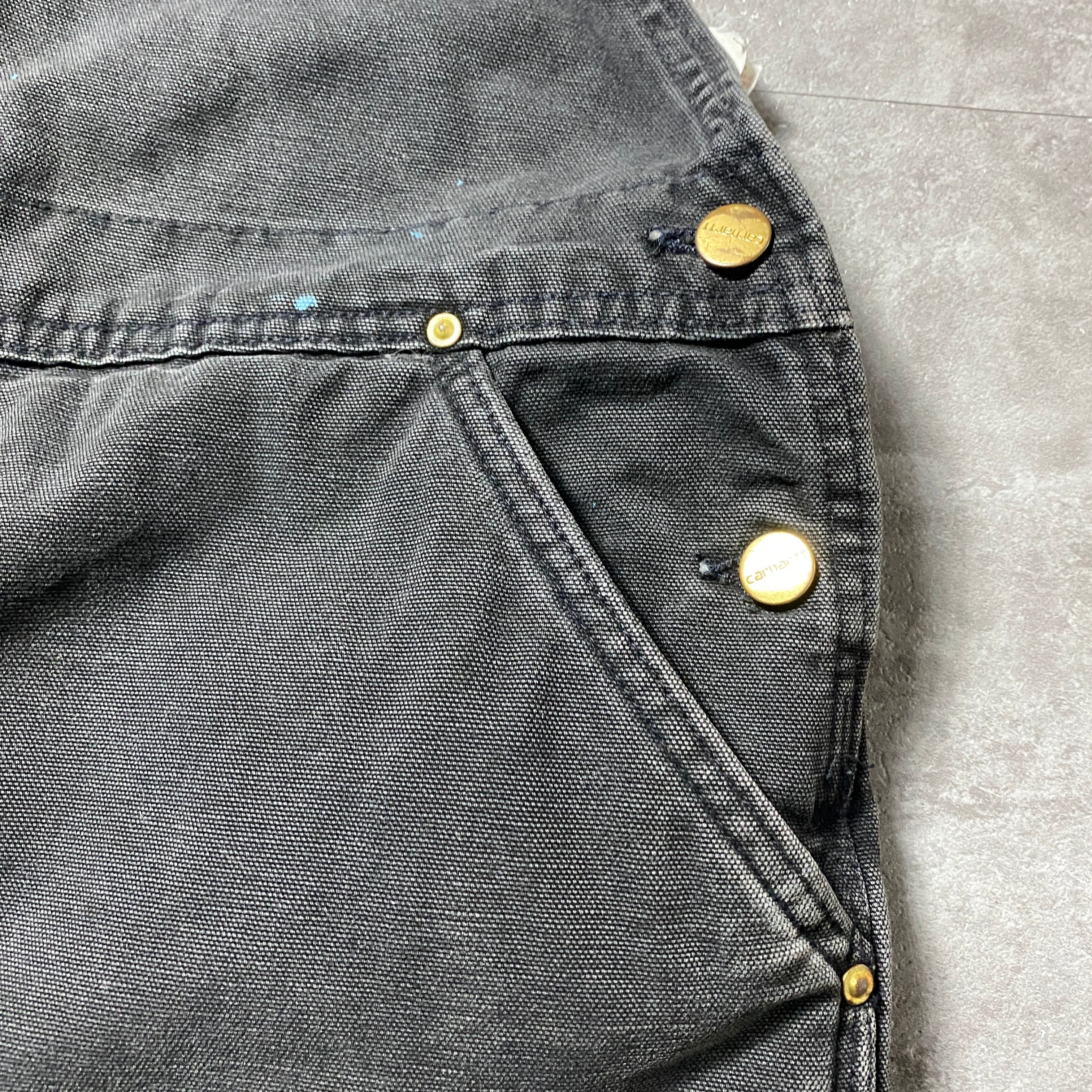 50×30】【USA製】00's carhartt カーハート ボタンフライ ダブルニー