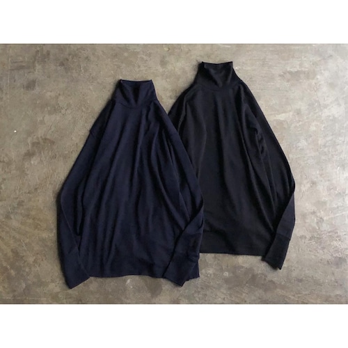 gicipi(ジチピ) 『CERVO』 Wool Silk Turtleneck Long Sleeve Cutsew