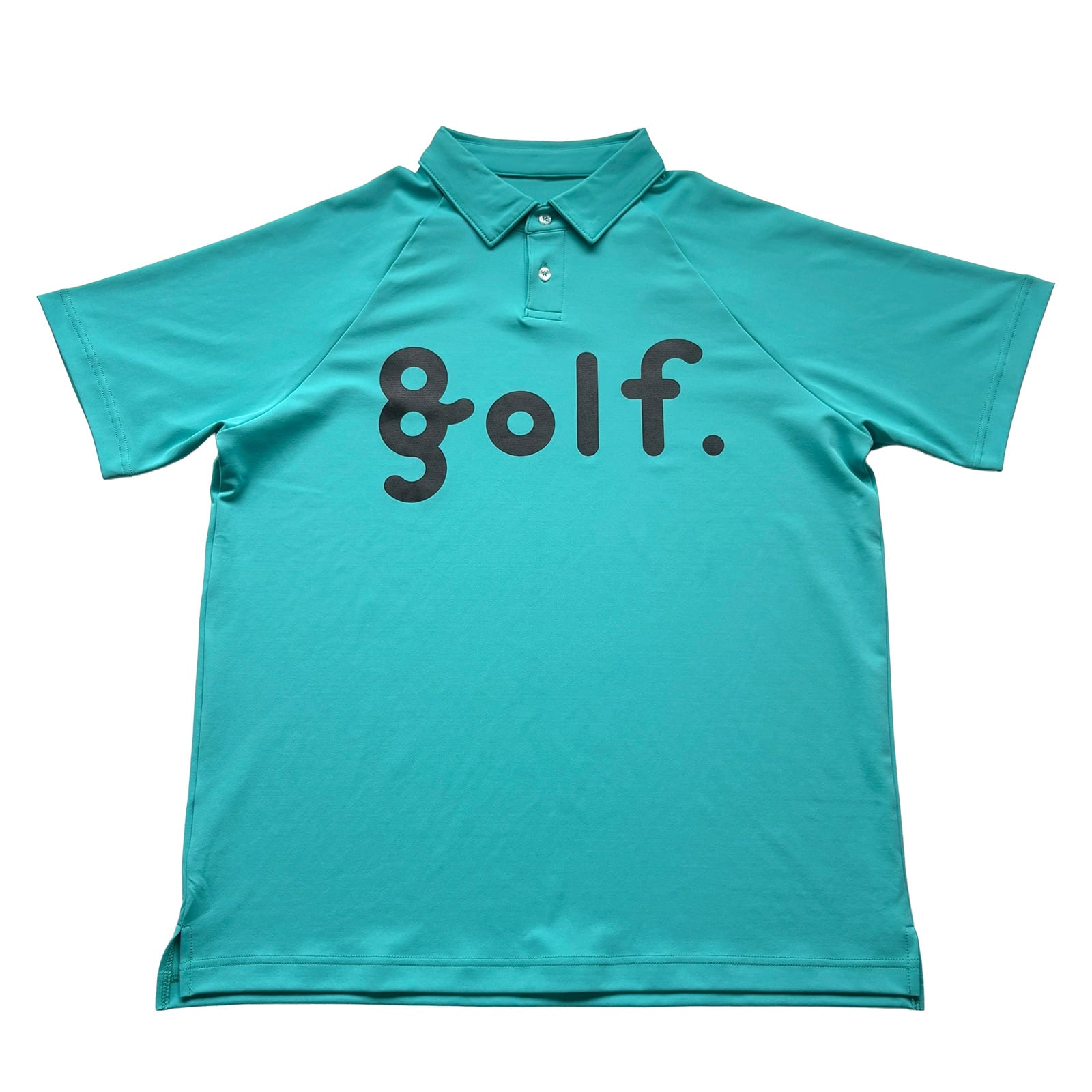 LOGO PRINT POLO SHIRT -TURQUOISE-