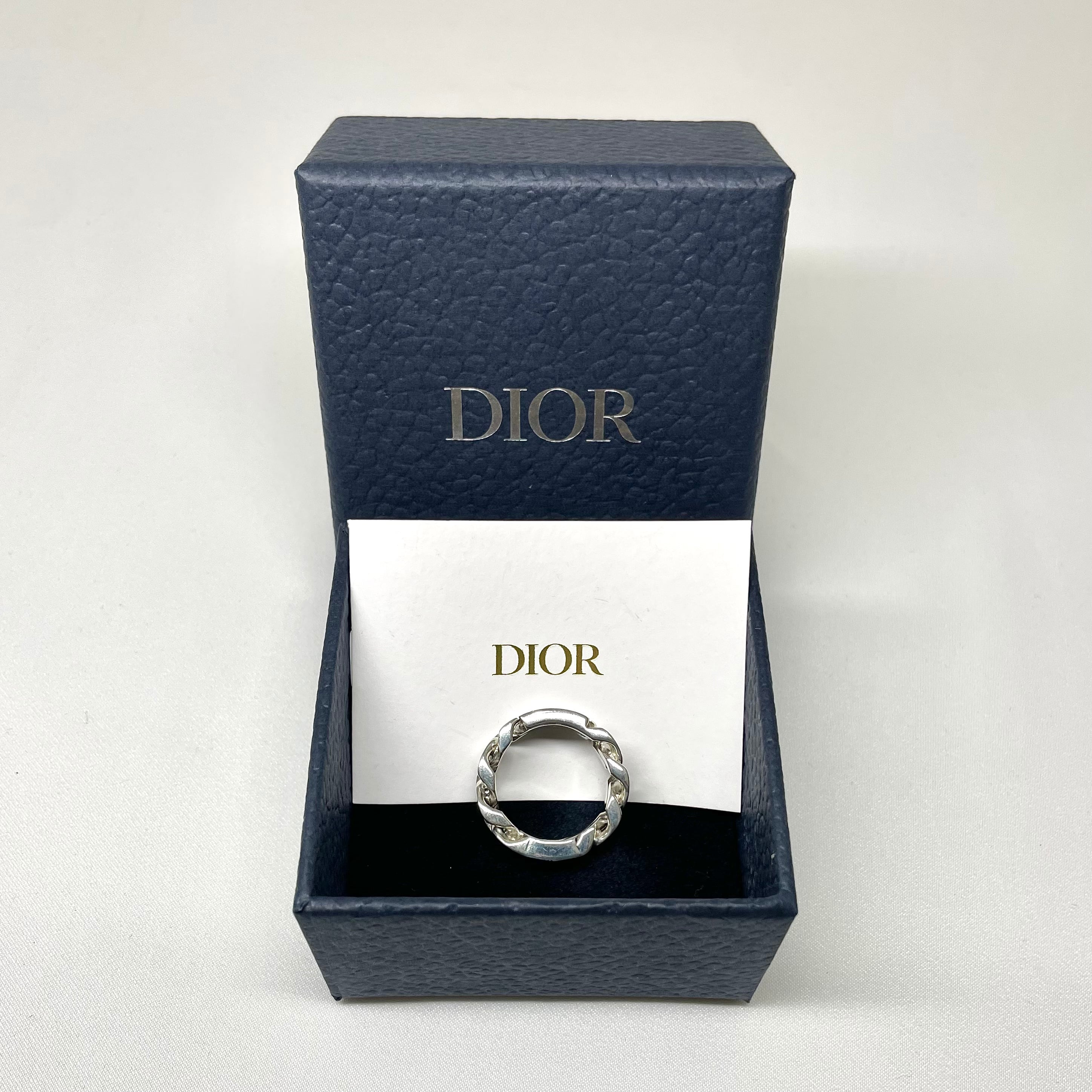 DIOR ディオール CD ICON チェーンリンクリング シルバー925 約19.5号 
