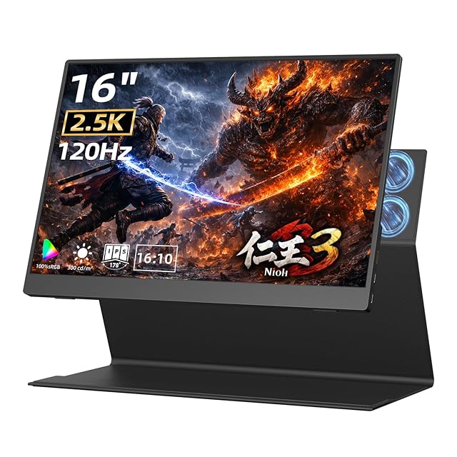 モバイルモニター cocopar 13.3インチ 2K 2560×1600 16:10 非光沢IPS