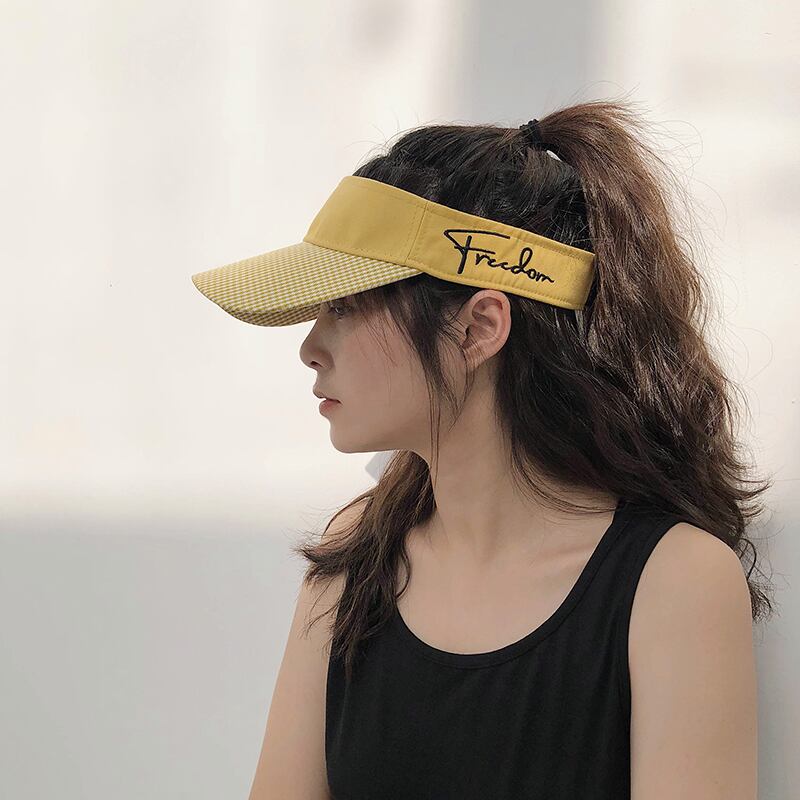 サマー格子柄トップス 帽子 夏物 ビーチ ブラック・アイド・ピーズ85062712230