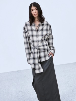【26AW】THINGS THAT MATTER シングスザットマター / トップス / MULTIWAY SLEEVE CHECK SHIRT 0586TM1647P