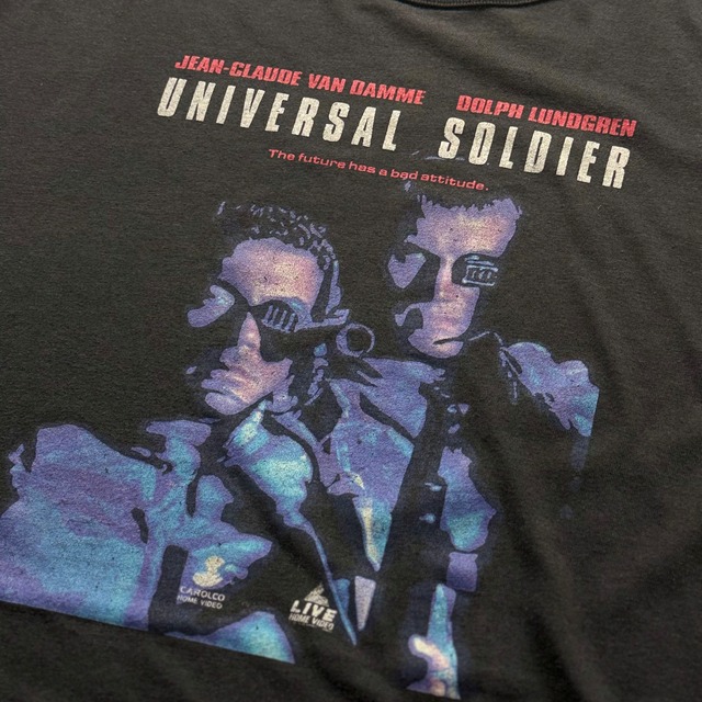 【2円スタート！インスタLIVEオークション商品！】90s / Universal Soldier / T-shirts /  L fits【TS00000164054】