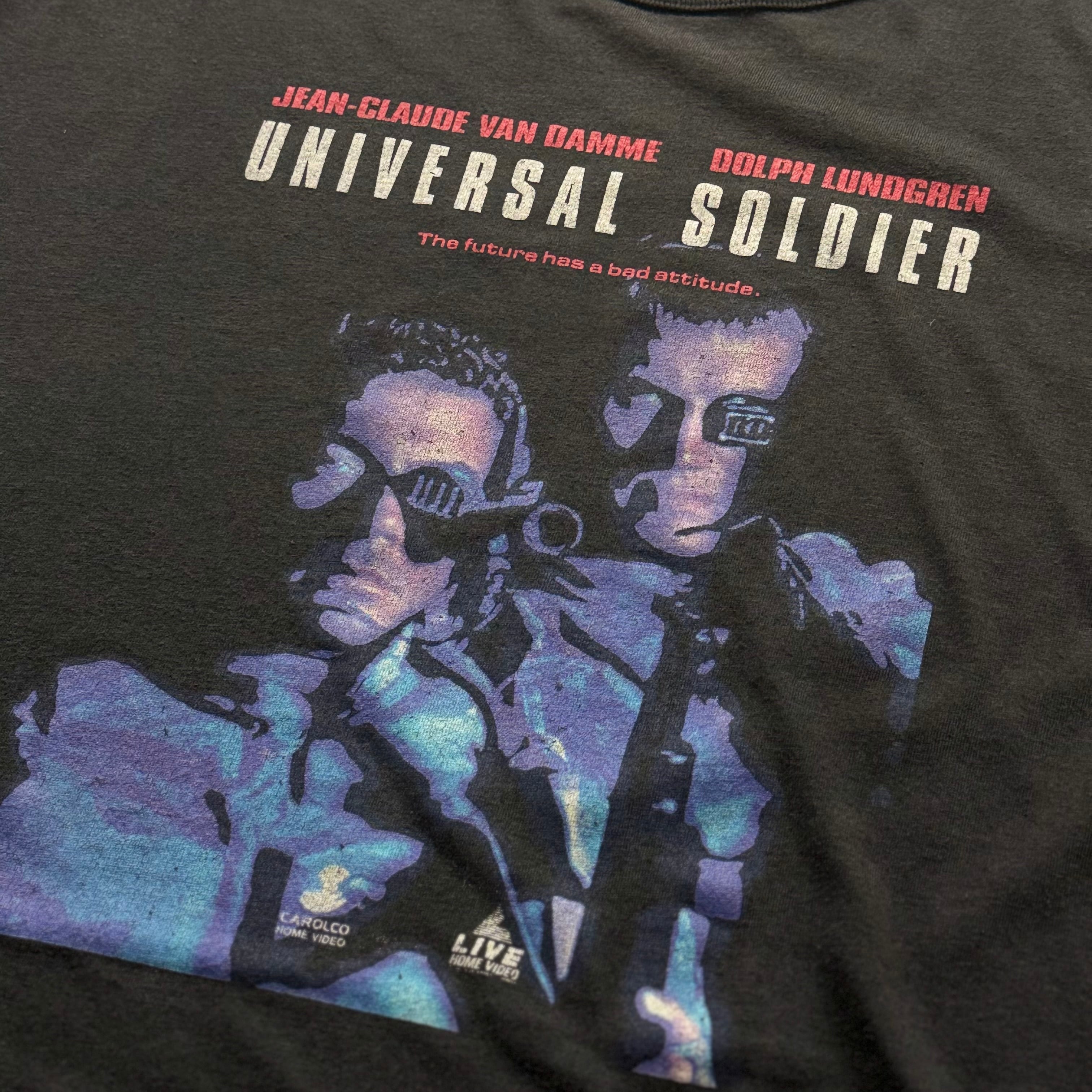 【2円スタート!インスタLIVEオークション商品!】90s / Universal Soldier / T-shirts / L fits【TS00000164054】