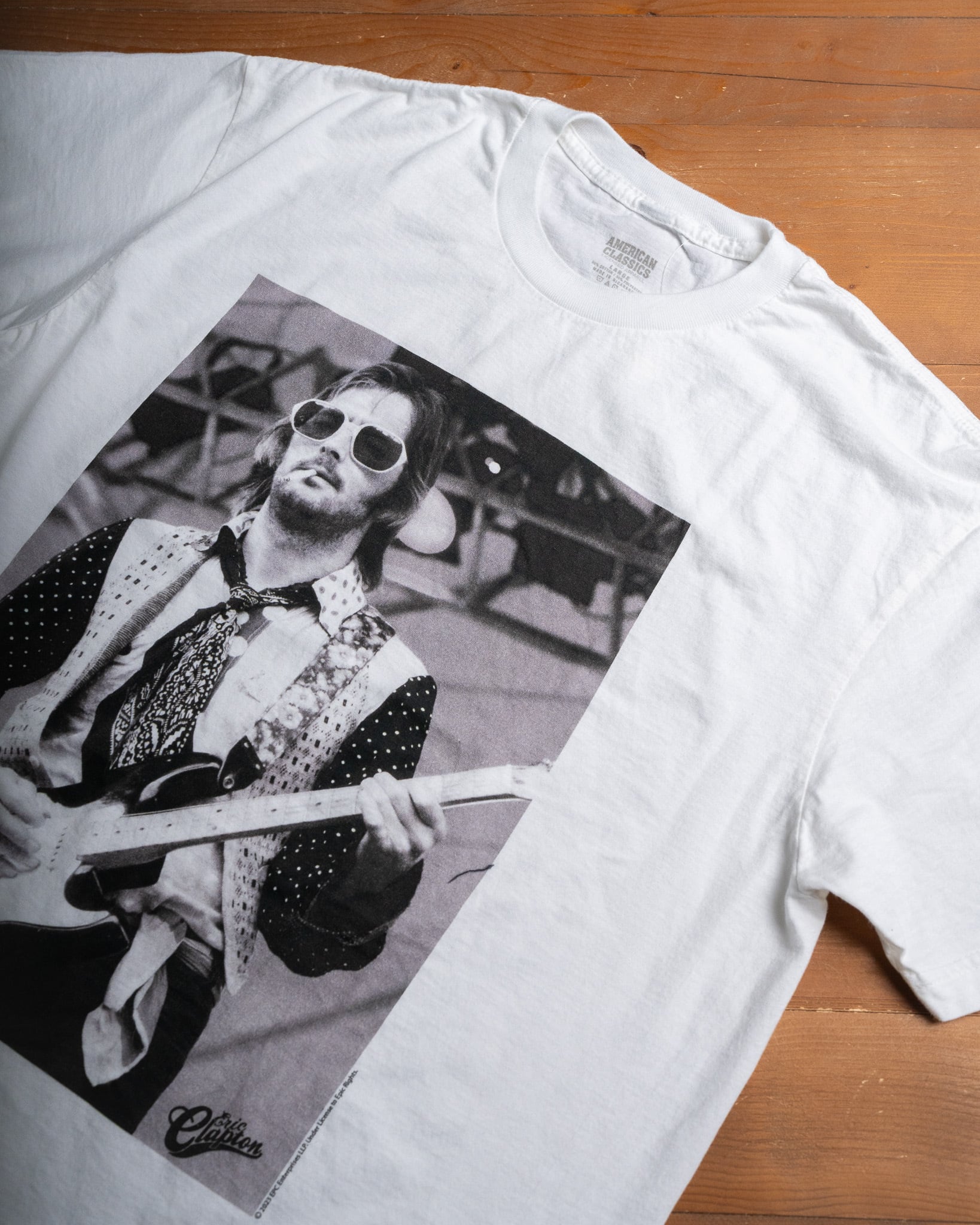 THRIFTY LOOK】ERIC CLAPTON TEE 新品 ユーズド加工 L XL エリック