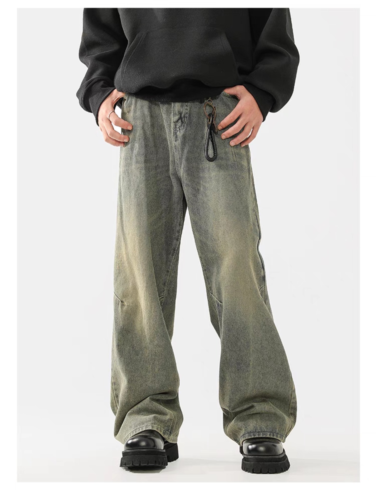 ACRARDIC プレミアムウォッシュストレートジーンズ