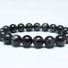 ブラックルチルクォーツ ブレスレット 10mm ブラックトルマリン トルマリネイテッドクォーツ 一点物 メール便可 [M便 1/10] 111-47098