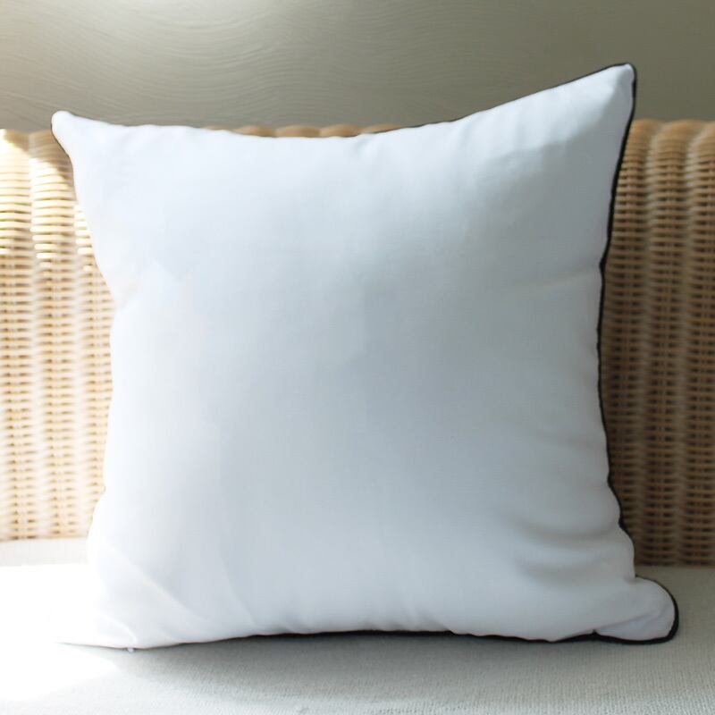 送料無料 モノトーン・クッションカバー 白黒 シンプル アルファベット