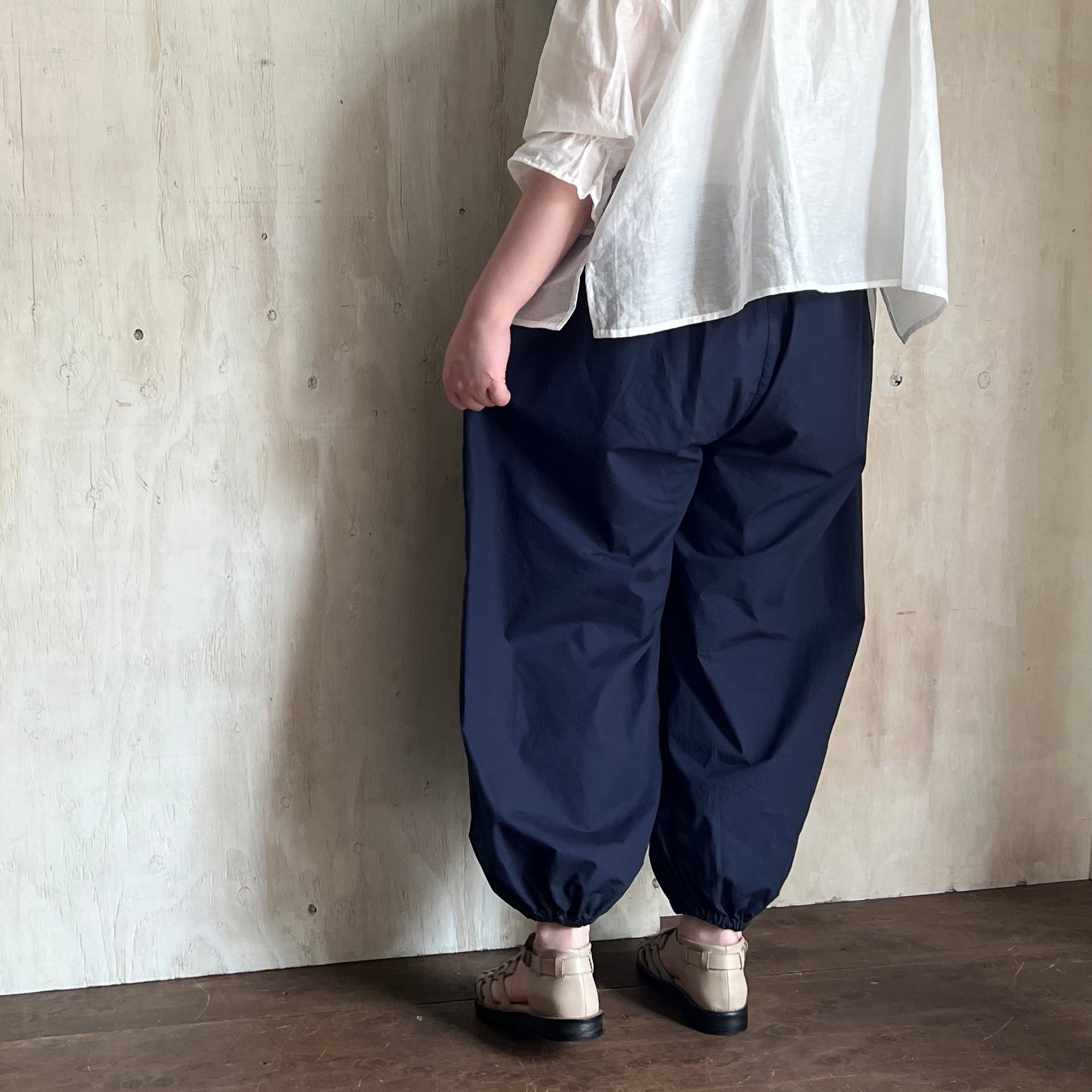 丸みシルエット 裾ゴムバルーンパンツ / D*g*y D3249 | ヤマショウ生活商店