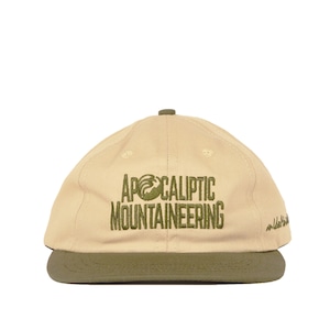 UXE MENTALE "APOCALIPTIC MOUNTAINEERING" 6 PANEL CAP - Sand/Olive