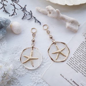 Windowpane oyster resort earring