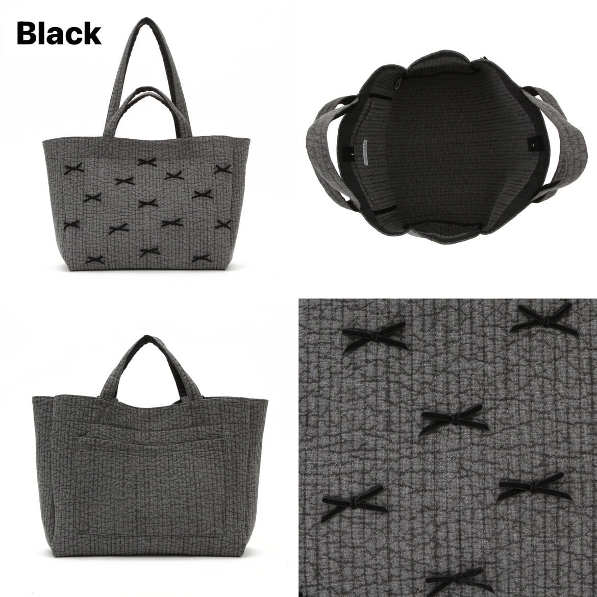 Gypsohila Picnic Bag M black - トートバッグ