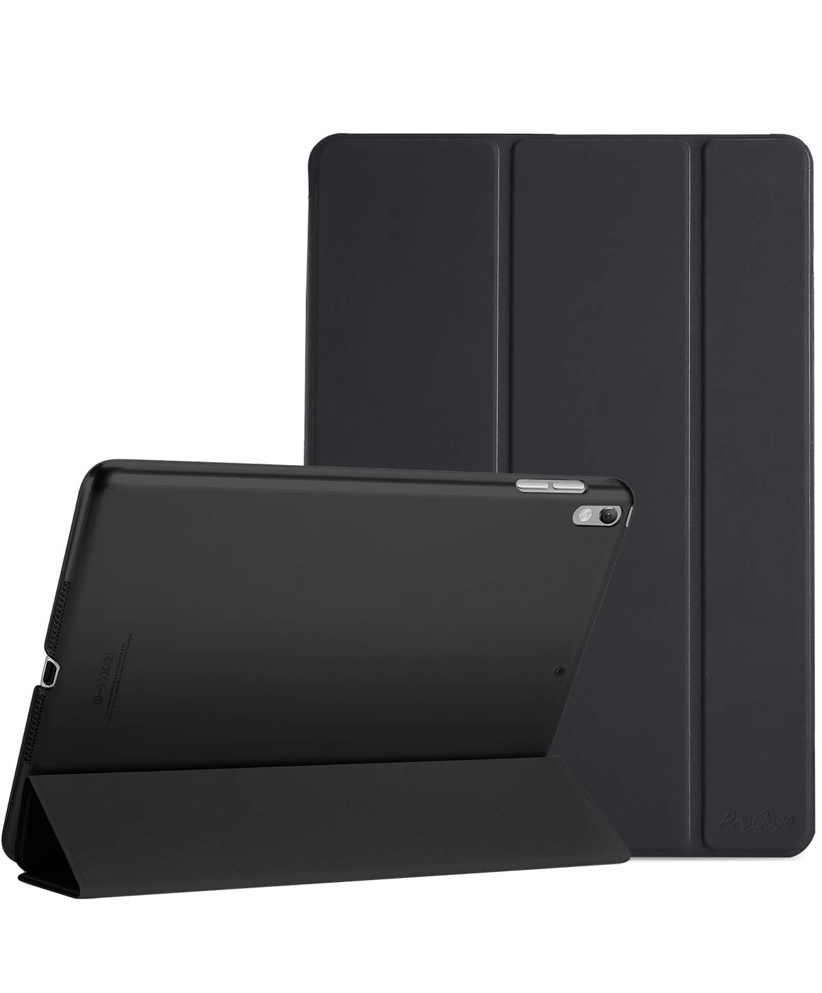 ProCase iPad Air 3 2019 / Pro 10.5" 2017 用ケース 超スリム 三つ折スタンド - ブラック
