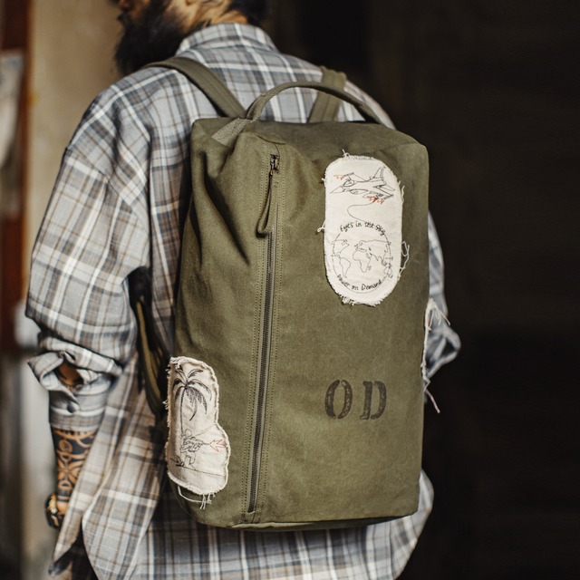 Vintage Patch Square Backpack / ヴィンテージ パッチ スクエア バックパック リュック