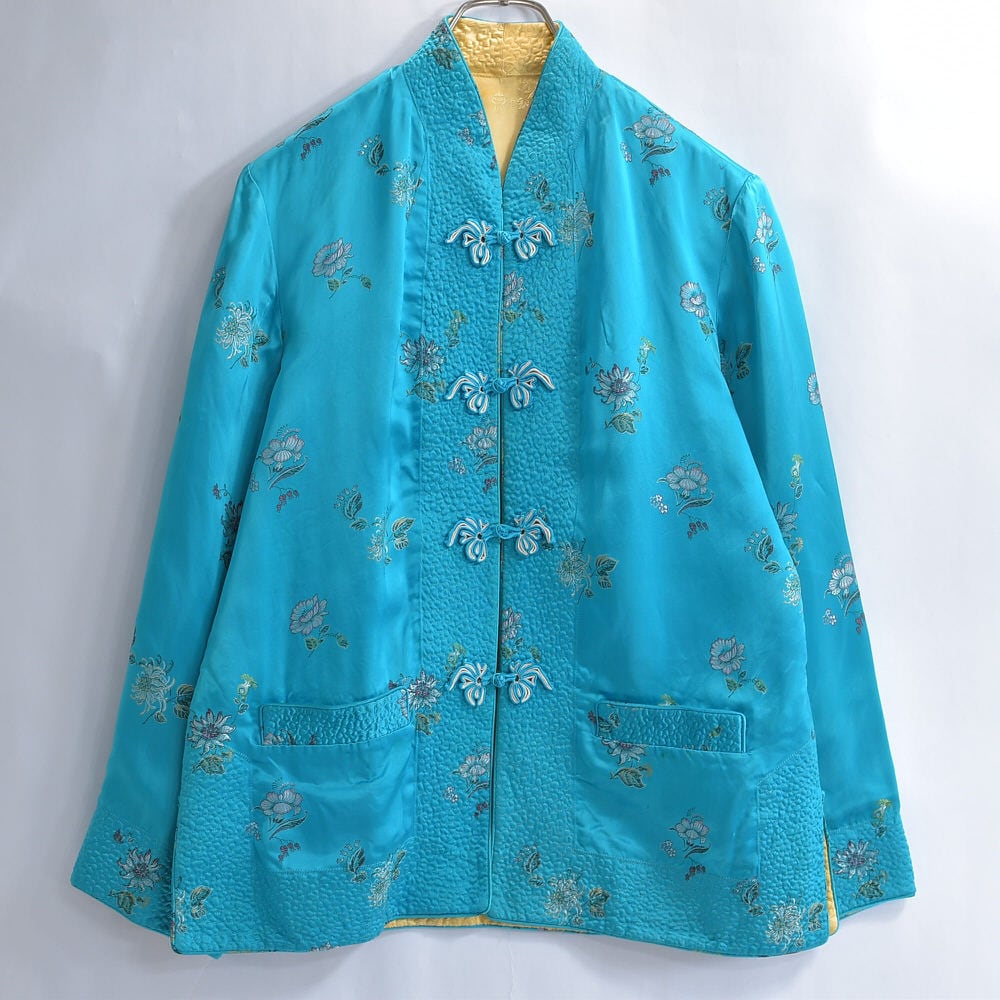 Vintage 60s フローラル柄 総刺繍 デザイン リバーシブル Vintage 60s フローラル柄 総刺繍 デザイン リバーシブル