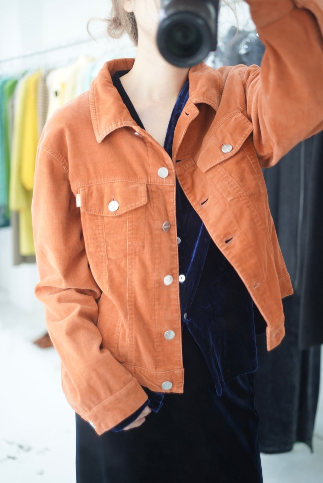 orange corduroy jacket