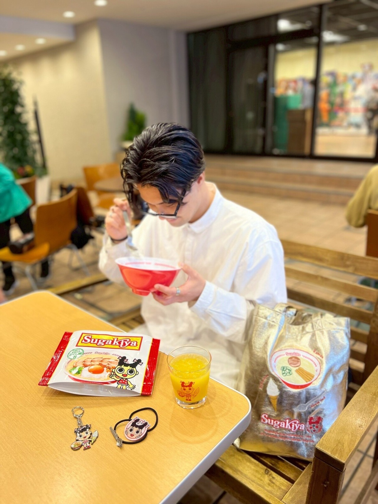 まちかど画廊　スガキヤ ラーメン ポーチ  コスメポーチ  ペンケースの画像09