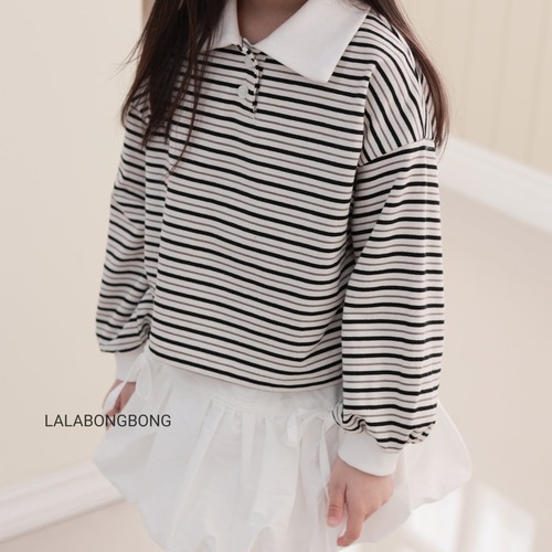 lalabongbong［取寄］border collar tee 26spring