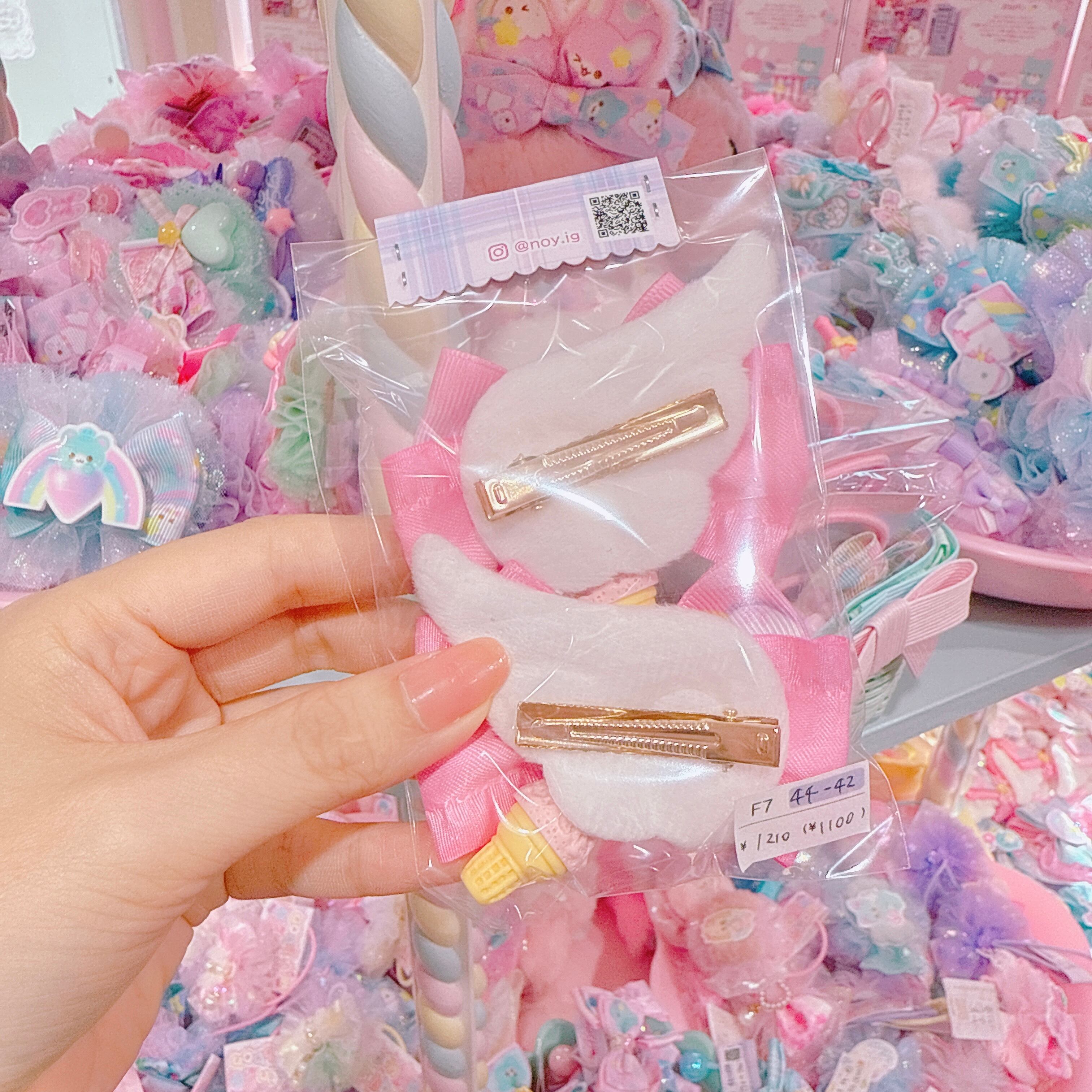 【F7】44-42ツインヘアクリップ