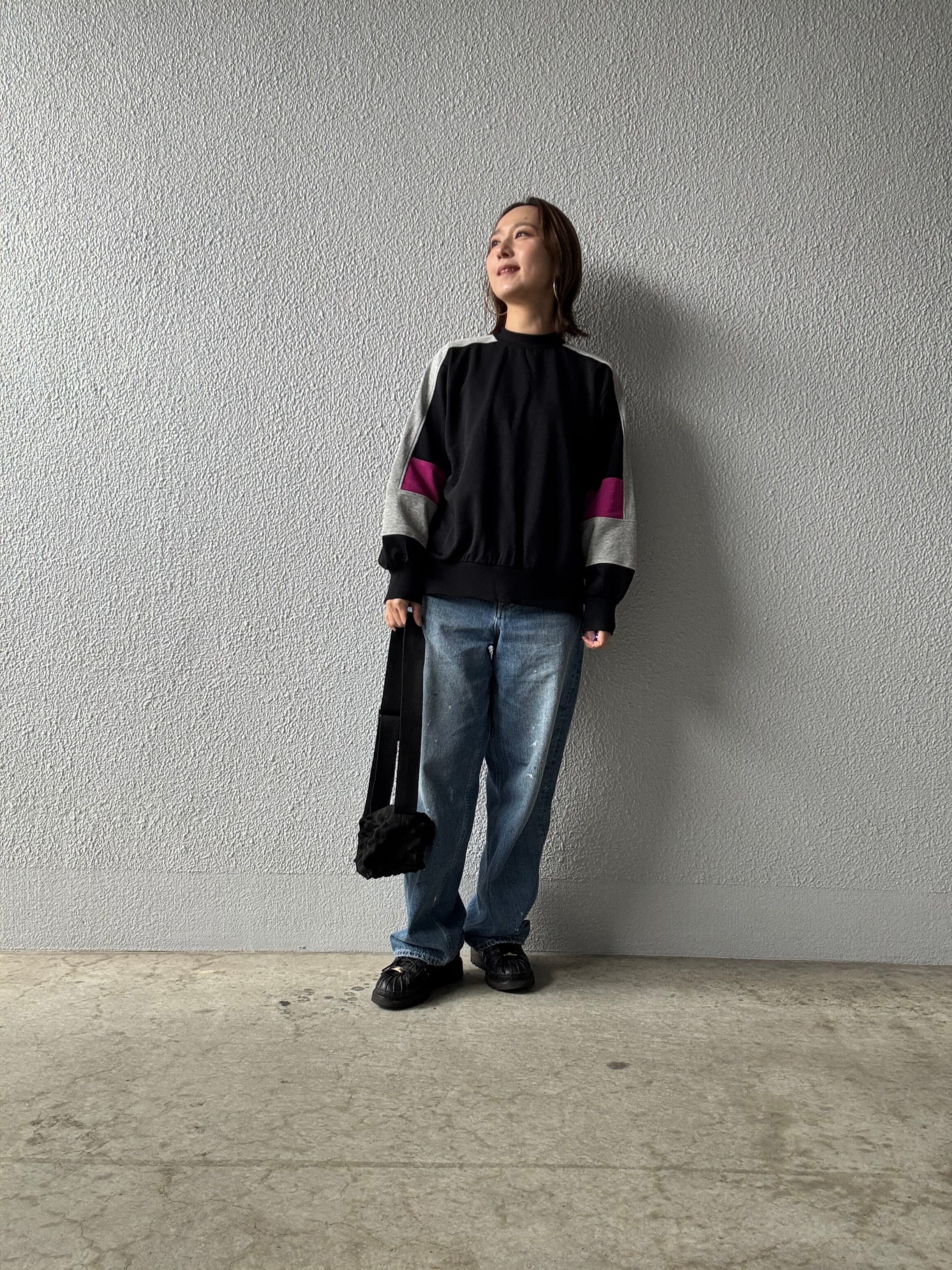 【DONA MARIE】ブロックカラー配色スウェット　145017