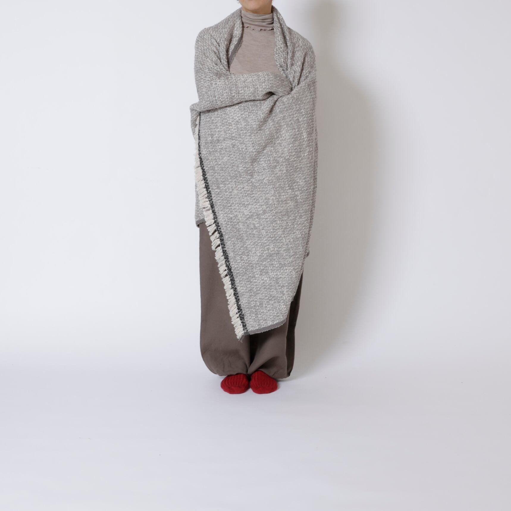 Suno & Morrison ブランケット ストール Suno & Morrison / オーガニックコットン ガラ紡ブランケットストール