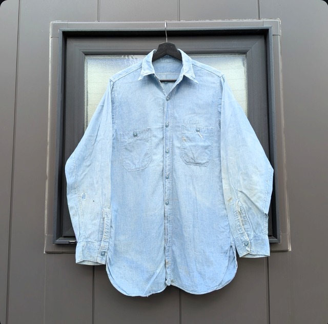 Special!! 40s us navy m-43 shambray shirt 小岩店
