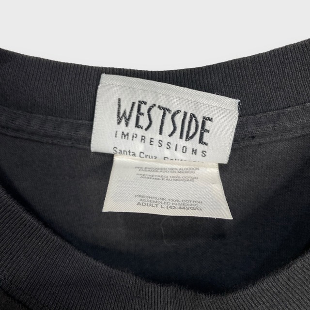 MC.ESCHER エッシャー　90s 瞳プリント　眼　ドクロ　黒　L