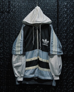 【ÆIEM】adidas originals mesh switching trefoil track hoodie