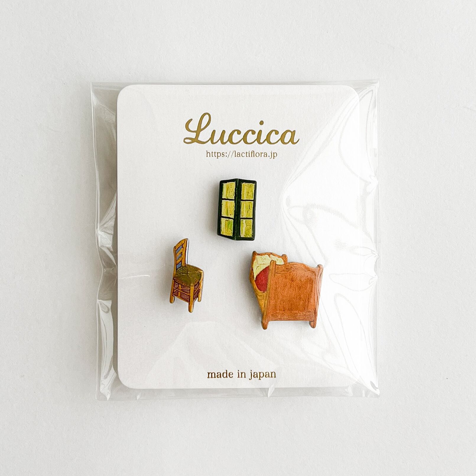 入荷待ち】Luccica ゴッホ ブローチ アルルの寝室 | hmm, by