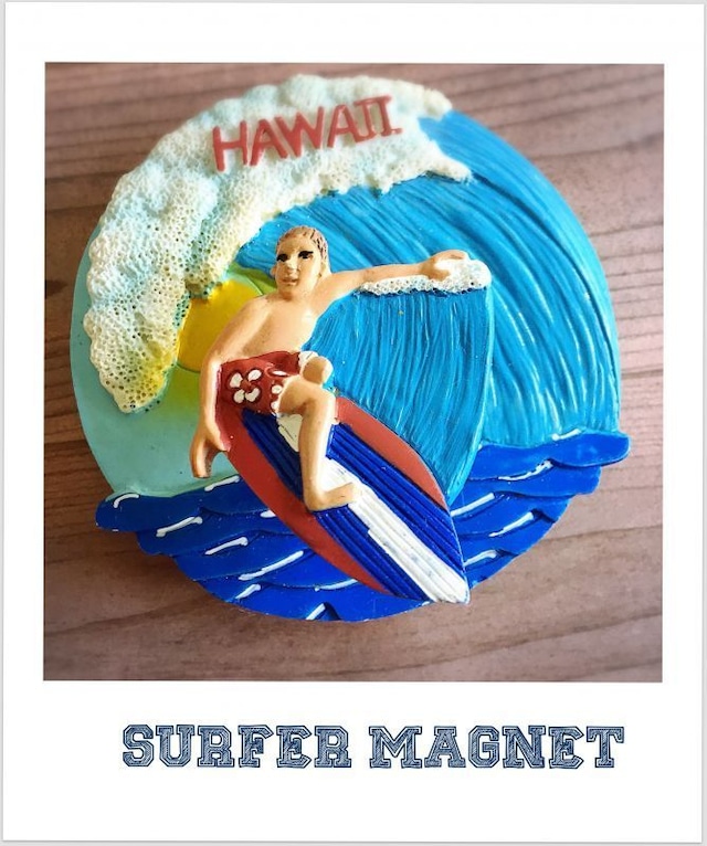 hawaii ハワイ マグネット（SURFER) 