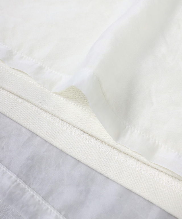 レイヤードシアー長袖プルオーバー