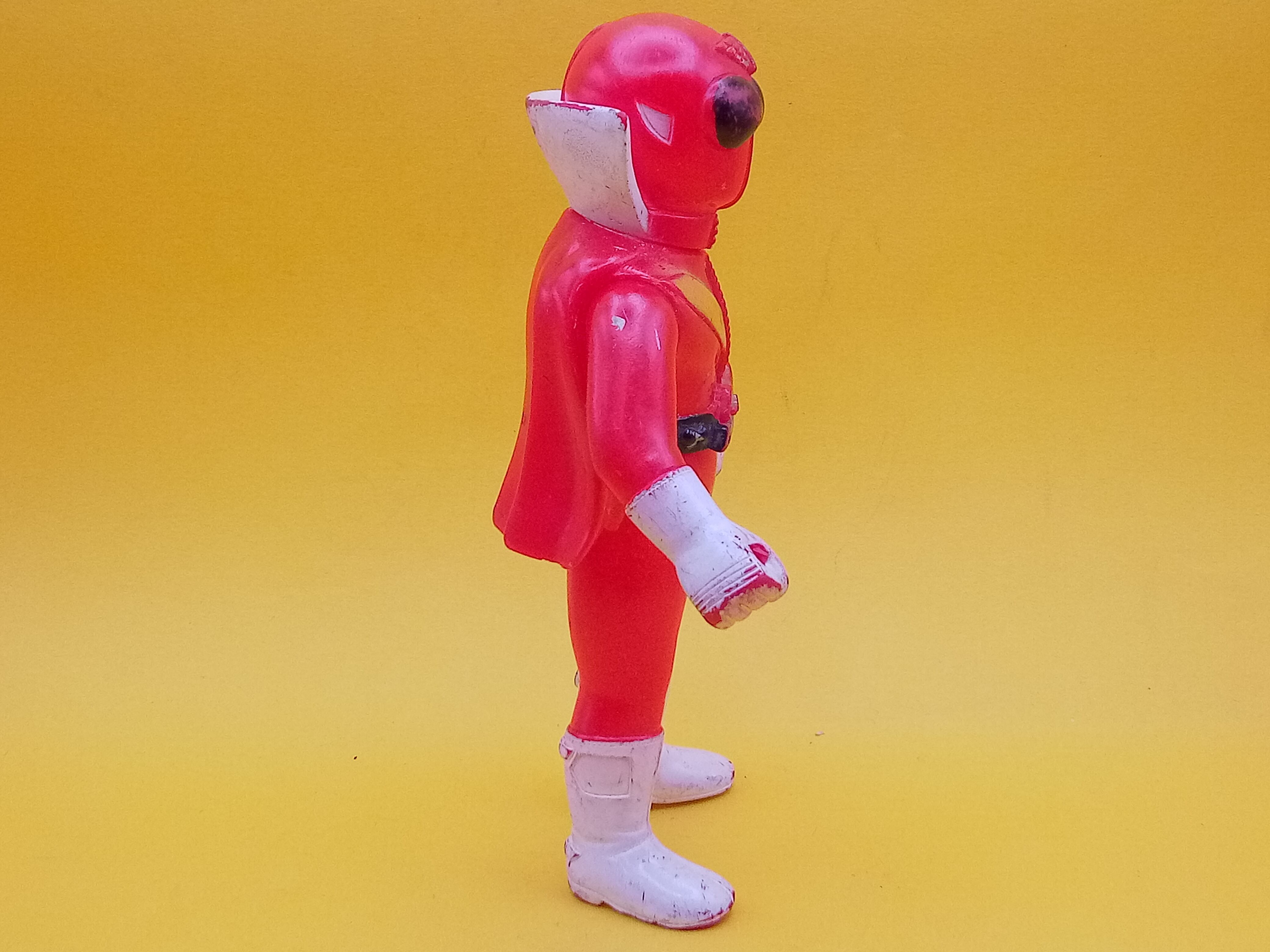 ∽当時物 しる 玩具 ｜アカレンジャー カプセル超合金｜ ガシャポン 