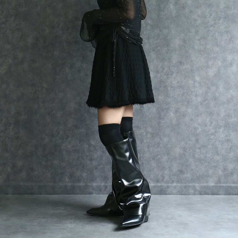 440012 any day エニーデイ ブーツ ロングブーツ 痛くない 歩きやすい
