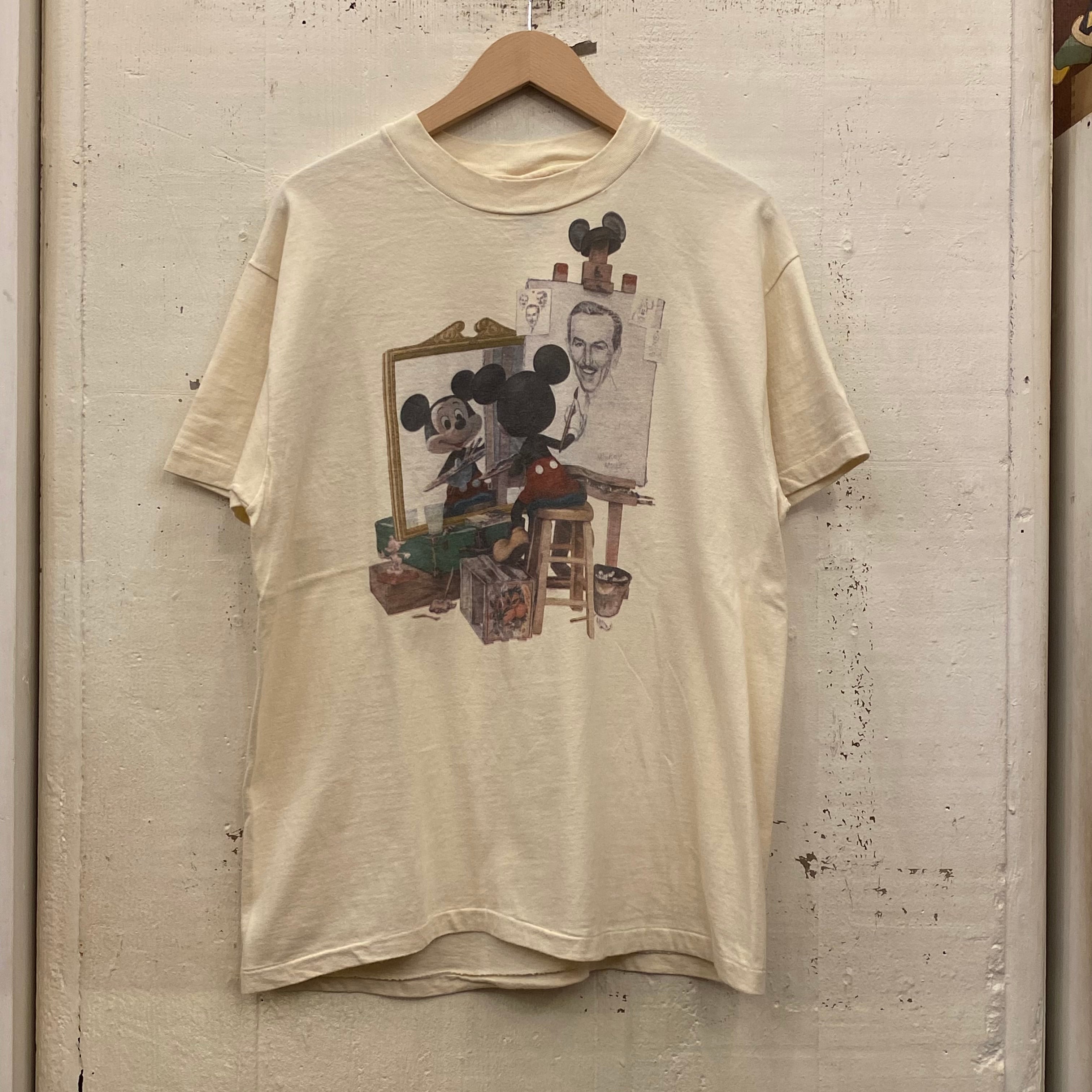 90s Disney Norman Rockwell mickey Tシャツ