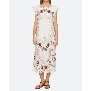 SEA NY　CELIA EMBROIDERY TANK MIDI DRESS　CREAM
