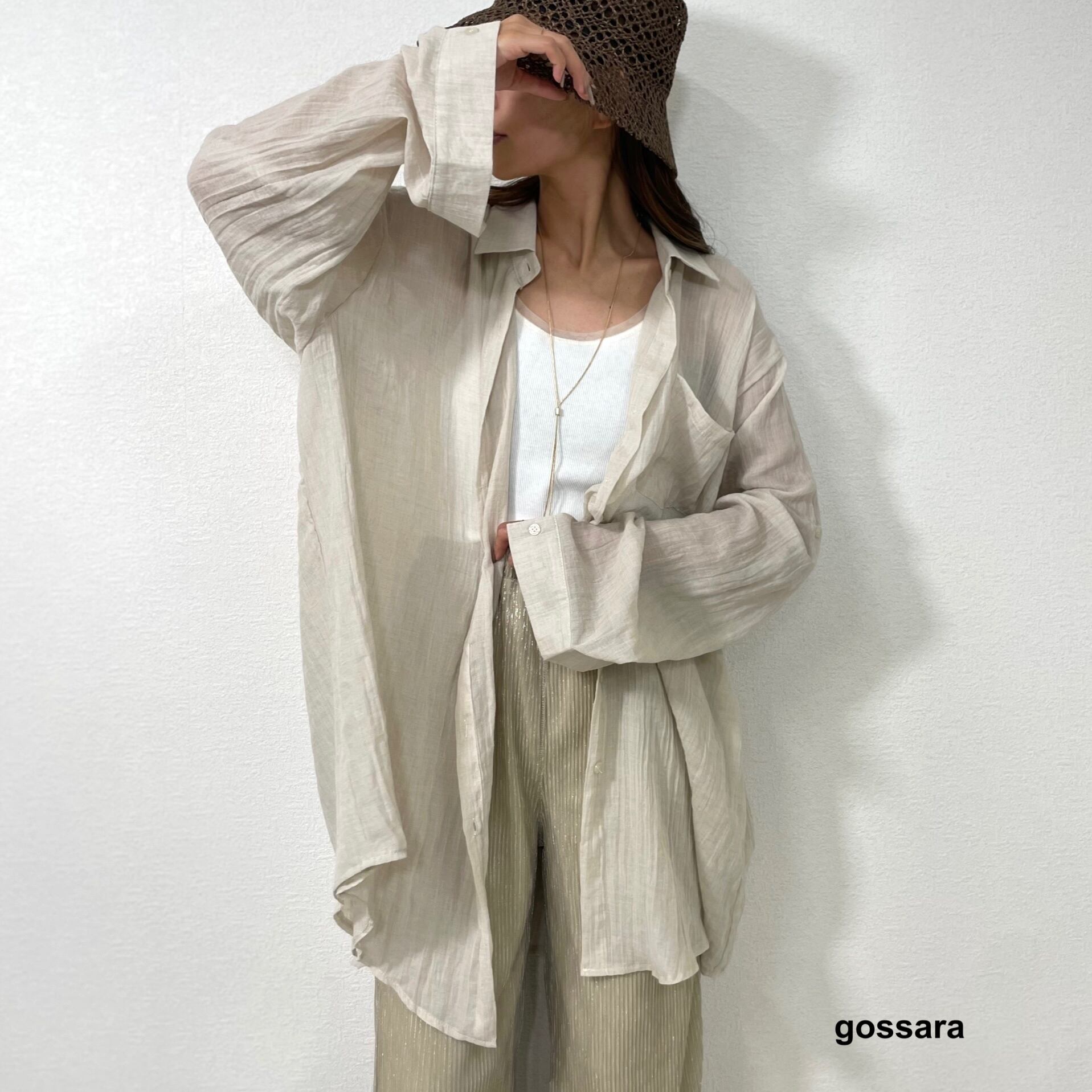 シアーワッシャーロングシャツ 5280756 (0610) | gossara(ゴサラ)
