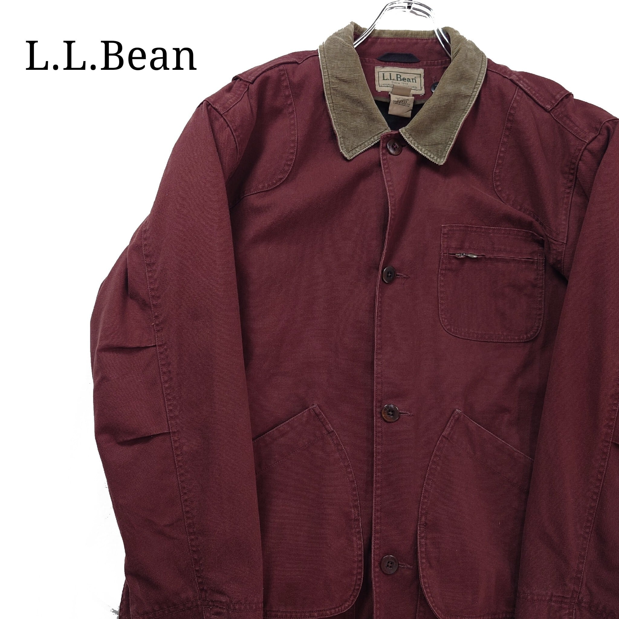 大人気】L.L.Bean エルエルビーン ハンティングジャケット ボルドー-