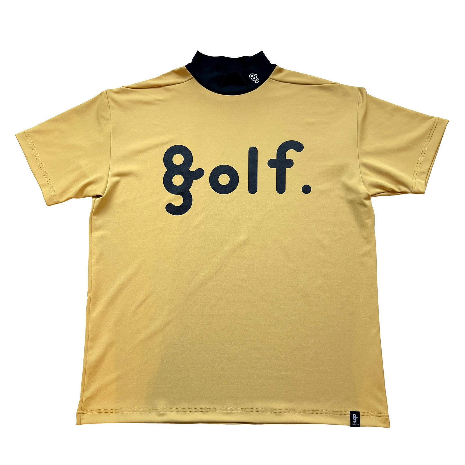 LOGO PRINT MOCK NECK SHIRT - MUSTARD / BLACK - | 8G SHOOT WEBSTORE